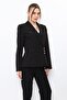 Shawl Collar Double-Breasted Model Jacket - Black - 1182100 - 3