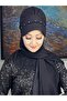 قبعة ربيعية مزينة بحجر مربع أبيض - 3