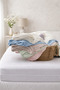 Fitted Combed Cotton Bed Sheet 100*200+30 cm Water Green - 2