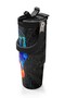 Kids Gray Basketball Patterned Steel Thermos with Straw and Direct Drinking Feature 900 ml 38712 - 2