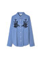 Sequined Line Pattern Shirt - 3