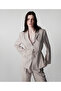 Striped Jacquard Belted Blazer