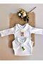 2-Pack Embroidered Snap Fastener Bodysuit - Green Dino & Teddy Bear - 2