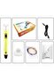 YU WELL 3D Printing Pen with Display for Kids & Beginners 3D Pen 2, PLA Filament Starter Kit Yellow - 2