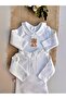 2-Pack Embroidered Snap Fastener Bodysuit - Green Dino & Teddy Bear - 3