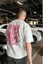 Women's Men's Oversize T-Shirt Young Wild Free Printed White – Valentine's Day, Couple, Couple's Set - 3