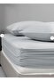 Fitted Combed Cotton Bed Sheet 100*200+30 cm Gray