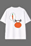 Hayaller Gym Design Back Printed White Oversize t Shirt