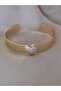 Stone Heart Wicker Model Choker Style Delicate Cuff Bracelet - 6