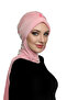 Handcrafted Pearl Embroidered Powder Ready Turban Hijab with Pearls and Scarf, Suitable for Medical Use - 2