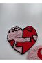 2-Piece Heart Punch Coaster Coffee Presentation Coaster Punch Needle Coaster Car Accessory - 2