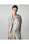 Fabric Mix Raw Edge Sweatshirt