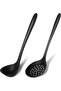 Silicone Ladle Colander Set of 2 – Heat Resistant, Non-Scratch, Non-Stick, Compatible with Cookware - 4