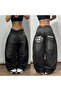 Hip-Hop Graffiti Washed Baggy Pants