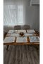 French Lace Linen Textured American Set -12 Person, 13 Pieces - 5