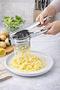 Stainless Steel Potato Masher Puree Maker Pomegranate Lemon Fruit Squeezer Large Chamber Masher Press - 3