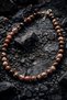 Women's Rodanite Natural Stone Necklace 8 mm Quality Premium Stones - 2