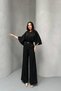 Women's New Season Bat Sleeve Jumpsuit with Waist Drawstring Belt and Accessories - 5