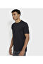Black Solid Crew Neck Men Casual T-Shirts - 2