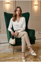 Legendary Flared Women's Trousers with Button Detail - 3