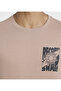 Brown Graphic Crew Neck Men Casual T-Shirts - 6