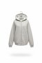 Women's Basic Zipper Hoodie – Black Shield - 2