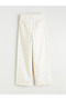 Lcw Kids Beige Spanish Leg Floral Girls' Trousers - 2
