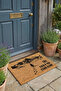 Door Mat 45X70Cm Velour Texture Coco Appearance Balcony Garden Interior Exterior Nihilist Penguin - 2