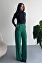 Women's Palazzo Trousers Oversize Original Cut - High Waist Wide Leg Office and Casual Chic - 5