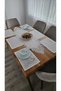 Linen Textured Luxury French Lace American Set -12 Person, 13 Pieces