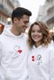 Sweatshirt Couple Combination February 14 Valentine's Day Love Magnet Printed 2-Piece Price