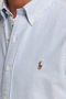 Mens Blue Striped Classic Fit Oxford Shirt - 3