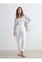 Lcwaikiki Classic Elastic Waist Textured Muslin Women's Trousers - 2