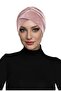 Velvet Cardigan Lined Powder Ready Turban Hijab Bonnet Suitable for Medical Use - 3