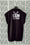 Gym Addict Back Printed Zero Sleeve 100% Cotton Sports Tshirt