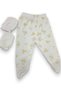 Baby Girl 5-Piece Butterfly Patterned Hospital Outfit Set, 100% Cotton Newborn Bodysuit - 5