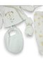 Baby Girl 5-Piece Butterfly Patterned Hospital Outfit Set, 100% Cotton Newborn Bodysuit - 4