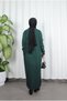 Corded Fabric Zippered Knitwear Dress - 6