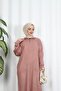 Corded Fabric Zippered Knitwear Dress - 4