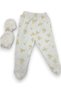 Baby Girl 5-Piece Butterfly Patterned Hospital Outfit Set, 100% Cotton Newborn Bodysuit - 5