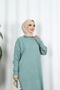 Corded Fabric Zippered Knitwear Dress - 3