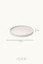 Traces of the Heart |   Embossed Heart Detailed Decorative Plate, Jewelry & Candle Plate, Presentation Tray, Organizer - 5