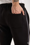 Baggy Adjustable Elastic Men's Winter Sweatpants with Soft Fleece Inside and Stripe Detailing - 4
