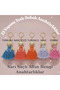 Handmade Baby Keychain, Macrame Keychain with Sweet Girl Figure, Gift - 4