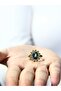 Natural Stone Labradorite Natural Stone Antique Adjustable Women's Ring Euy91Lbt - 3
