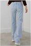 Rita 90's Blue Lycra Super High Waist Loose Jean Trousers - 3