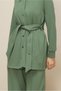 Pants and Belted Track Suit Set 45245 - 3