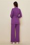 Pants and Belted Track Suit Set 45245 - 4