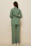 Pants and Belted Track Suit Set 45245 - 4