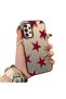 Samsung Galaxy A33 Compatible Hard Acrylic Back Silicone Edge Lens Protection Five Star Pattern Case